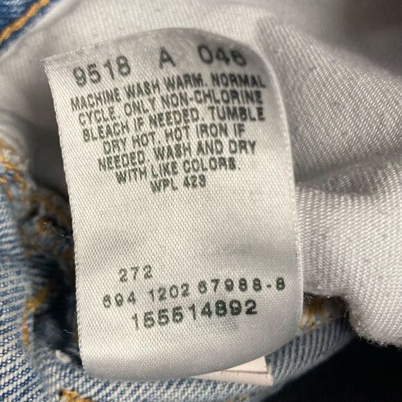 LEVI STRAUSS VINTAGE Classic Relaxed 550 Jeans Inseam  27” Blue - Picture 3 of 12